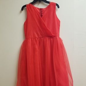 Red youth dress worn one time.